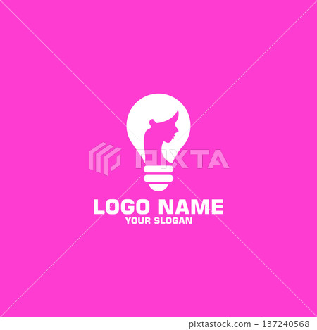 lady lamp logo design vector lady lamp logo design vector 137240568