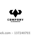modern initial W diamond logo design vector 137240703