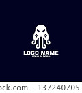 octopus game logo design vector 137240705