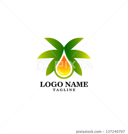 palm oil logo design vector 137240707