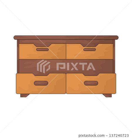 Illustration of Drawers 137240723