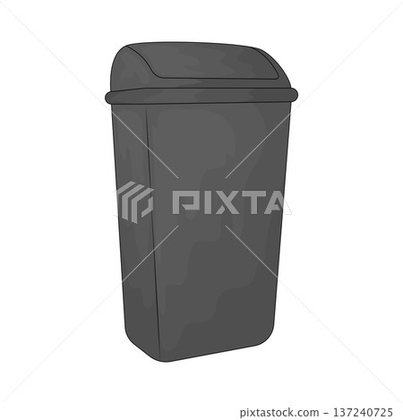 Illustration of Trash can Illustration of Trash can 137240725