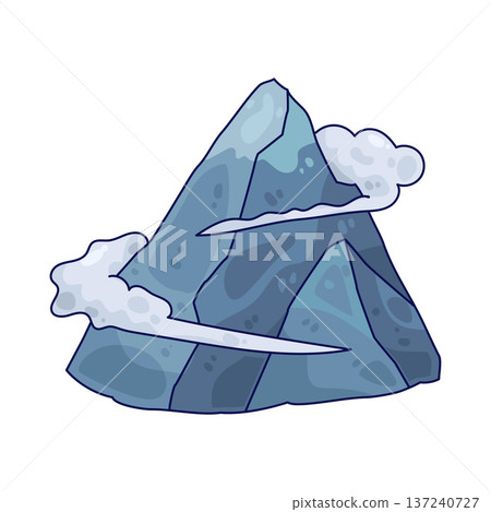 Illustration of Winter Mountain Illustration of Winter Mountain 137240727