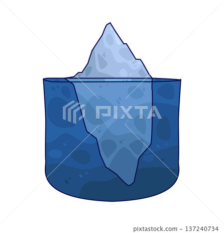 Illustration of Iceberg Illustration of Iceberg 137240734