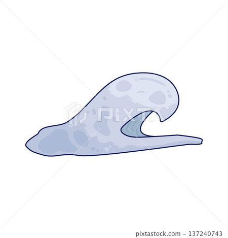 Illustration of Snow Wave Illustration of Snow Wave 137240743