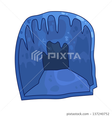 Illustration of Ice Cave Illustration of Ice Cave 137240752
