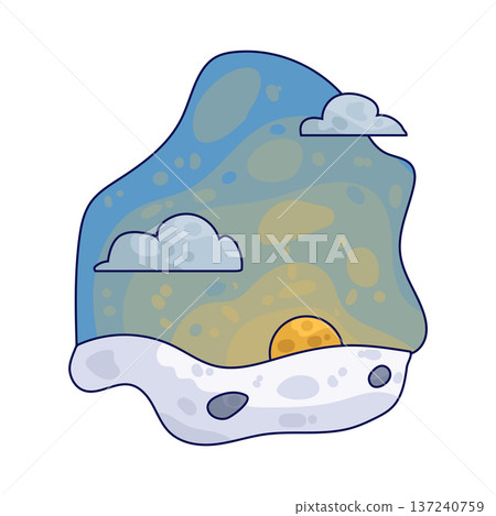 Illustration of Winter Morning Illustration of Winter Morning 137240759