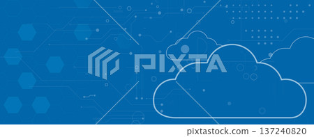 Abstract cloud concept technology background and data network security Abstract cloud concept technology background and data network security 137240820
