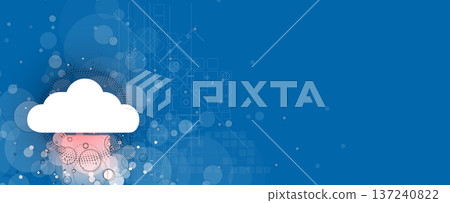 Abstract cloud concept technology background and data network security Abstract cloud concept technology background and data network security 137240822
