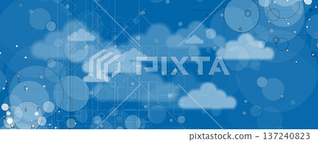 Abstract cloud concept technology background and data network security Abstract cloud concept technology background and data network security 137240823