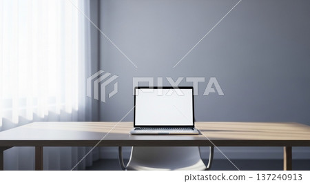 木桌上便攜式計算器和商務文件顯示器的內部視圖 137240913