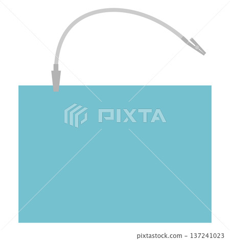 Simple illustration of a disposable dental clinic apron 137241023