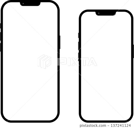Smartphone mockup illustrations 15, 16, 17 Smartphone mockup illustrations 15, 16, 17 137241124
