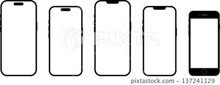 智慧型手機模型圖 137241129