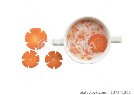 mix rice gruel and carrot healthy foods health care for baby eats mix rice gruel and carrot healthy foods health care for baby eats 137241202