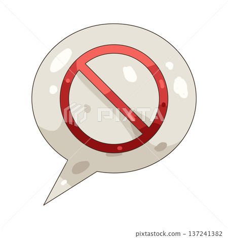 Illustration of Blocked chat 137241382