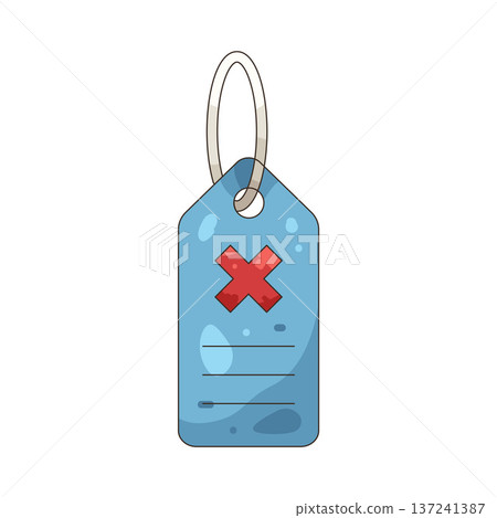Illustration of Blocked tag Illustration of Blocked tag 137241387