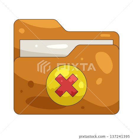 Illustration of Blocked folder Illustration of Blocked folder 137241395
