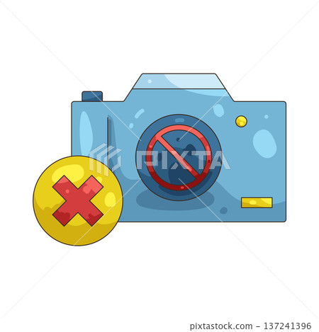 Illustration of Blocked camera  137241396