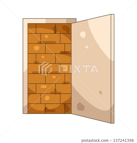 Illustration of Blocked door Illustration of Blocked door 137241398
