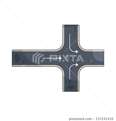 Illustration of road Illustration of road 137241410