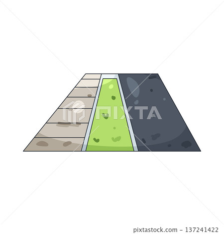 Illustration of Sidewalk Illustration of Sidewalk 137241422