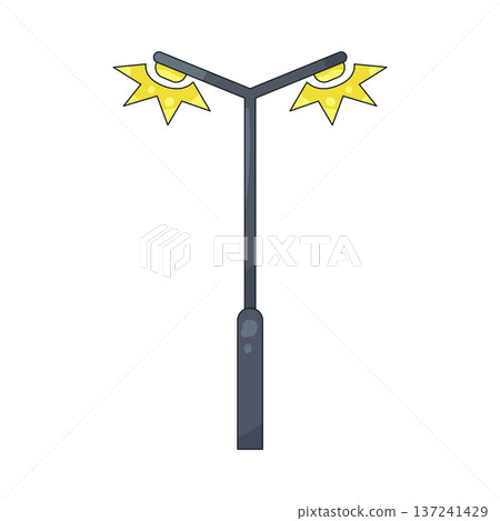 Illustration of Street light Illustration of Street light 137241429