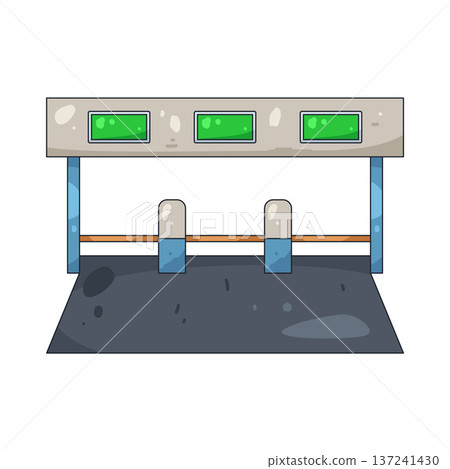 Illustration of Bus stop Illustration of Bus stop 137241430
