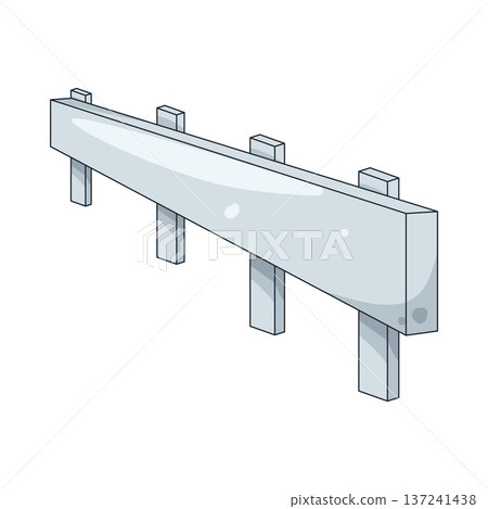 Illustration of Guardrail Illustration of Guardrail 137241438