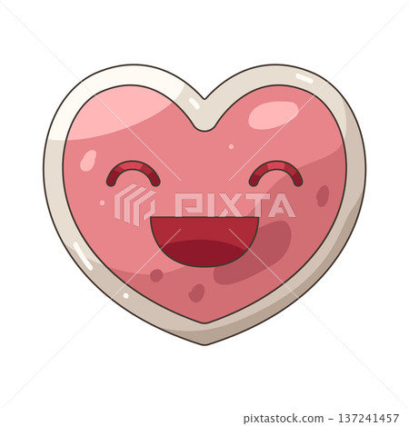 Illustration of Laughing heart 137241457