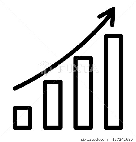 chart up icon chart up icon 137241689