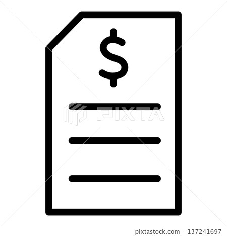 invoice icon invoice icon 137241697