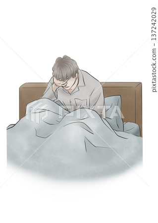 患有失眠症的男子 137242029