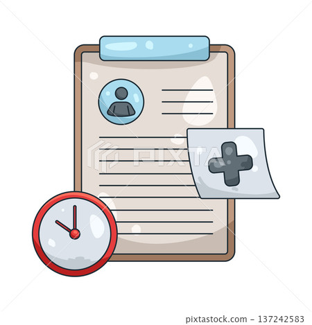 Illustration of medical record Illustration of medical record 137242583
