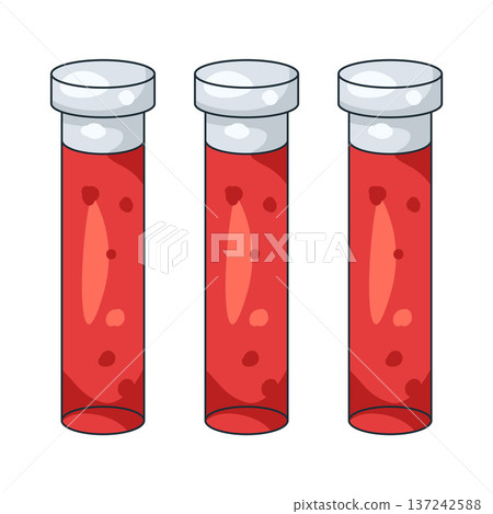 Illustration of blood sample Illustration of blood sample 137242588