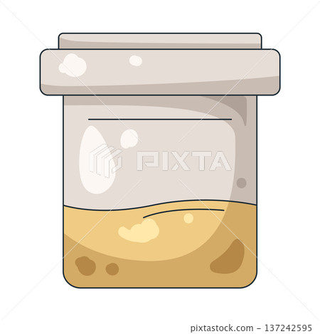 Illustration of urine sample  137242595
