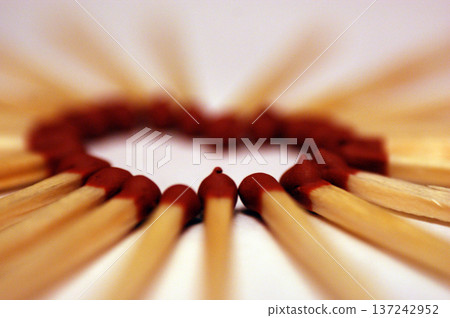 matches arranged into the shape of a red burgundy heart love matches arranged into the shape of a red burgundy heart love 137242952