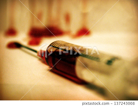 blood in syringe vaccine medicine blood in syringe vaccine medicine 137243008