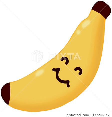 Kawaii banana character 137243347