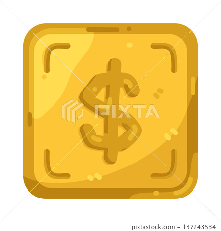 Illustration of dollar symbol Illustration of dollar symbol 137243534
