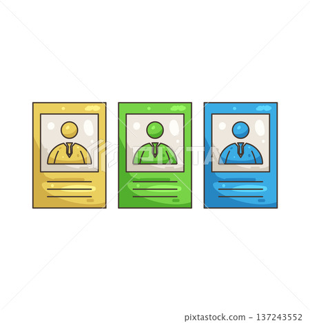 Illustration of voting card 137243552