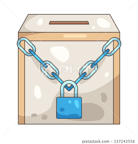 Illustration of voting box 137243558
