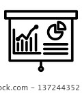 presentation icon outline vector illustration presentation icon outline vector illustration 137244352