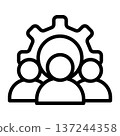 workgroup line icon workgroup line icon 137244358