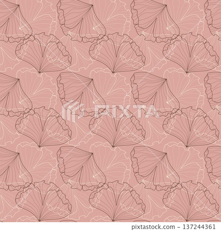 pattern with ginkgo pattern with ginkgo 137244361