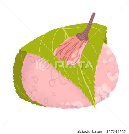 櫻花年糕的插圖 137244532