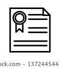certificate icon certificate icon 137244544