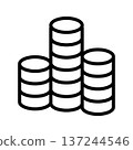 coin icon coin icon 137244546