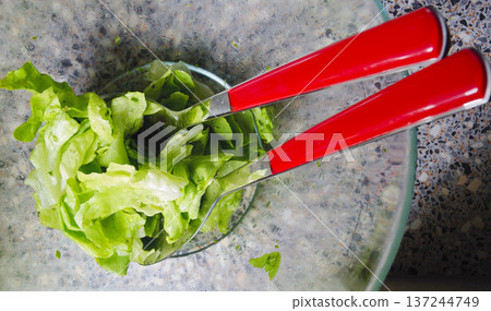 green salad and red salad cutlery green salad and red salad cutlery 137244749