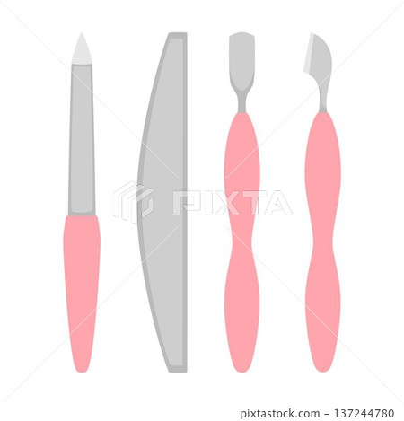 manicure set with file and spatula 137244780
